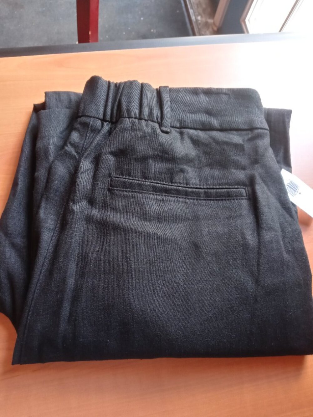 NWT OLD NAVY taylor wide leg trouser pants linen blend (M) - Picture 11 of 11